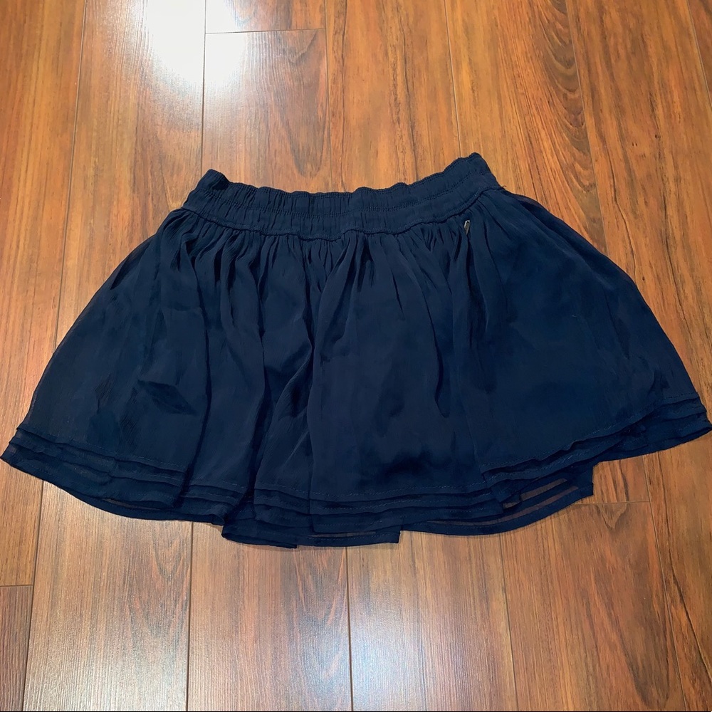 Navy Hollister Mini Skirt